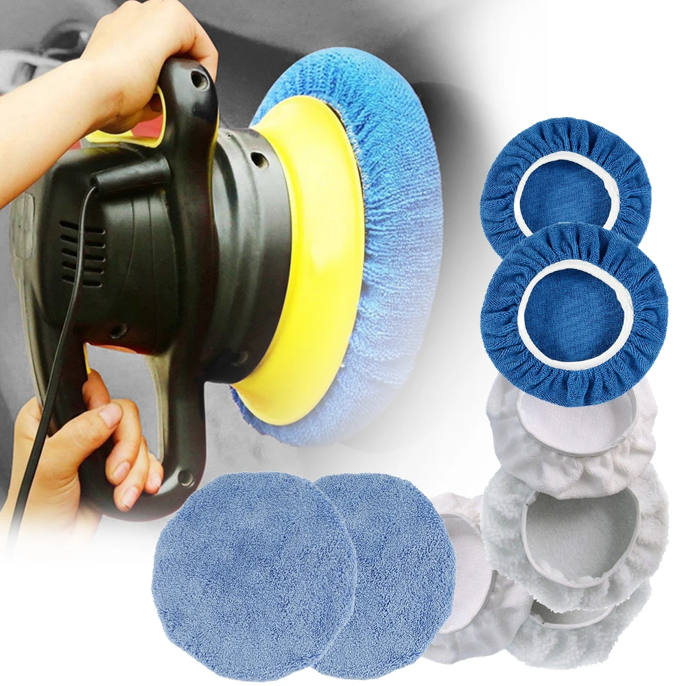 Tech House Accessories - 8Pcs Car Microfiber Polisher Pad 10