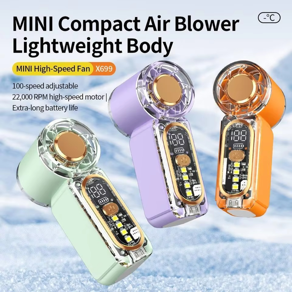 Usb Fan Silent - Mini Fan USB Rechargeable Strong Wind