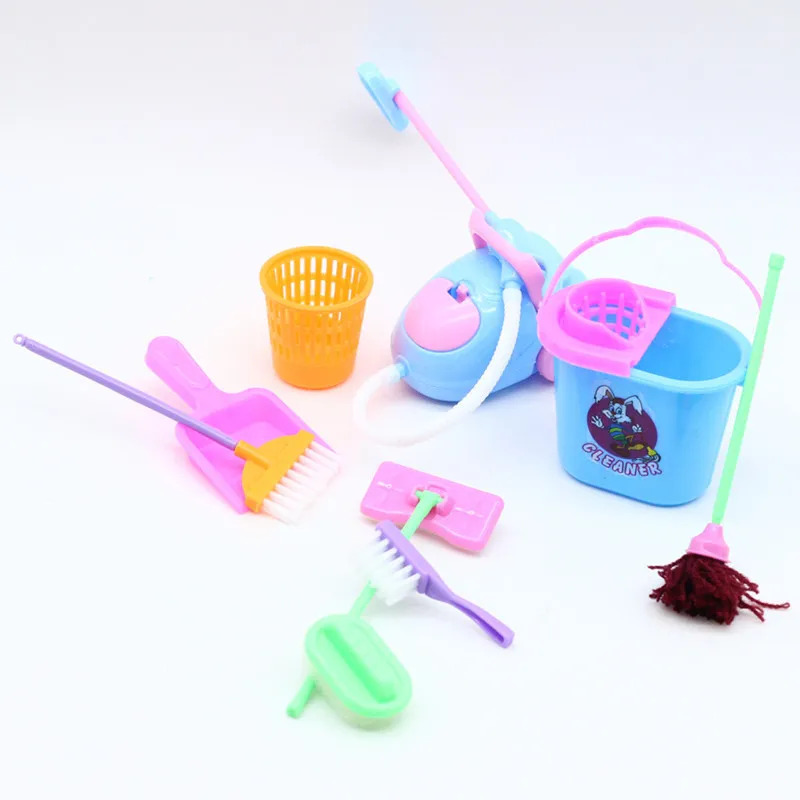 9PCS Miniature Doll House Clea - مراجعة Tech House Accessories وسعره