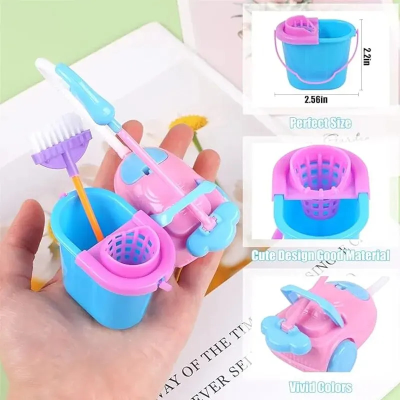 9PCS Miniature Doll House Clea - مراجعة Tech House Accessories وسعره
