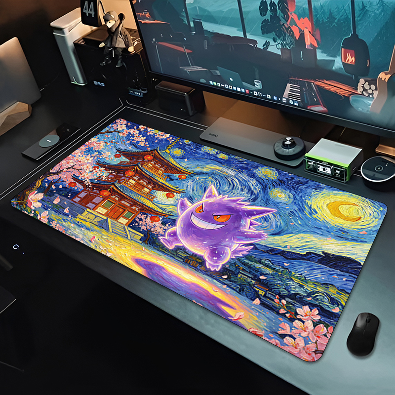 Anime Mouse Pad Pokemon Gengar - مراجعة Tech Accessories Desk وسعره