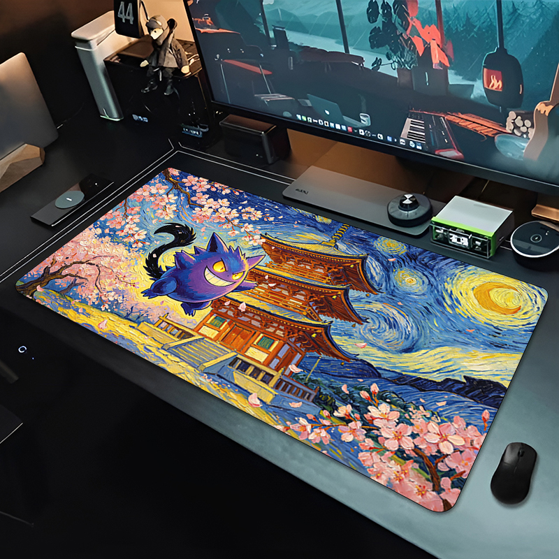 Anime Mouse Pad Pokemon Gengar - مراجعة Tech Accessories Desk وسعره
