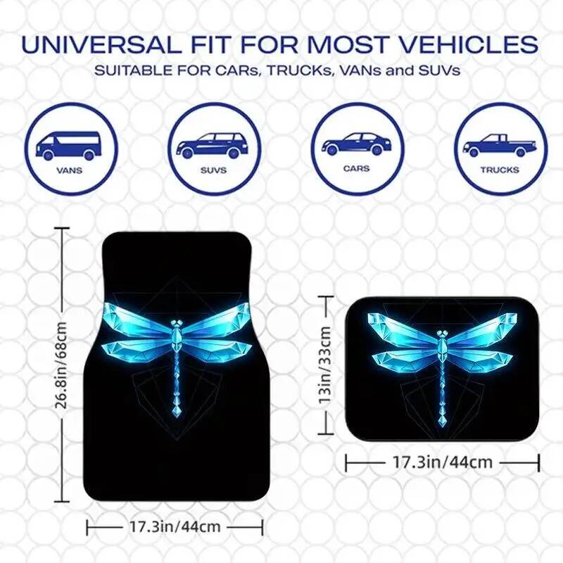 4Pcs Blue Crystal Dragonfly Bl - مراجعة Universal Tech Accessories وسعره