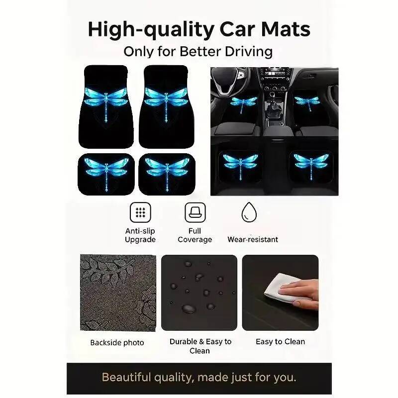 4Pcs Blue Crystal Dragonfly Bl - مراجعة Universal Tech Accessories وسعره