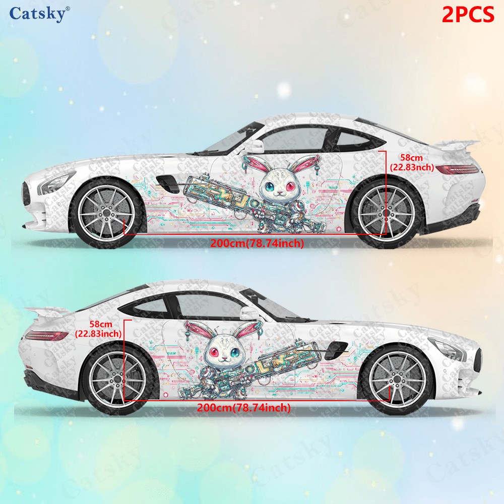 2pcs Cyberpunk Line Tech Bunny - مراجعة Tech Accessories To Gift وسعره