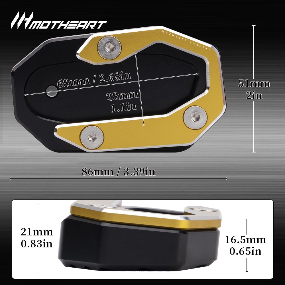Motorcycle Kickstand Foot Plat - مراجعة Tech Accessories Stand وسعره