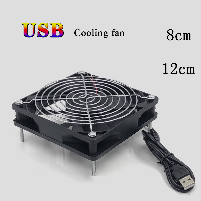 8/12cm 12V USB Powered Compute - مراجعة Usb Fan Silent وسعره