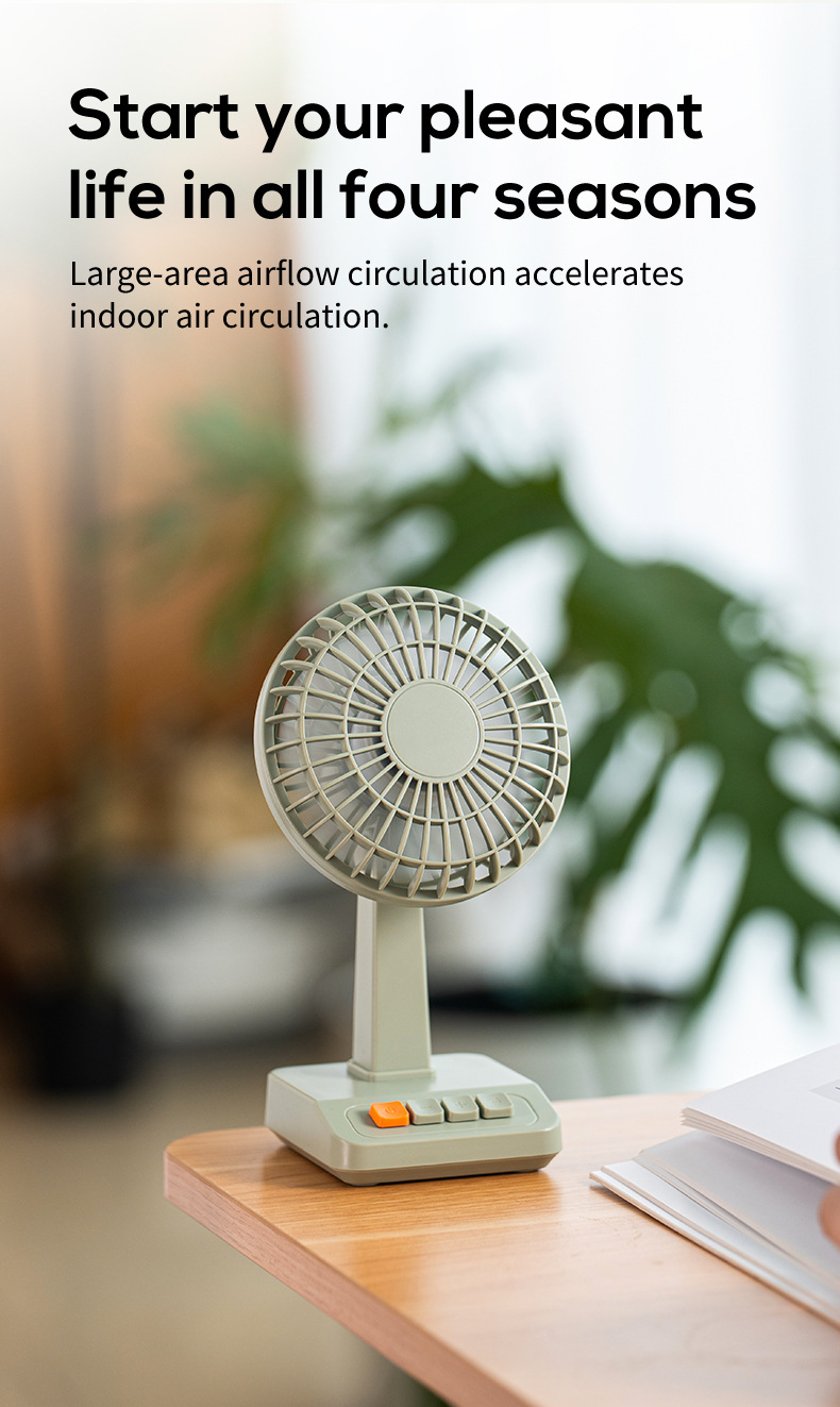 2026 New Retro Desktop Fan Por - مراجعة Usb Fan Silent وسعره