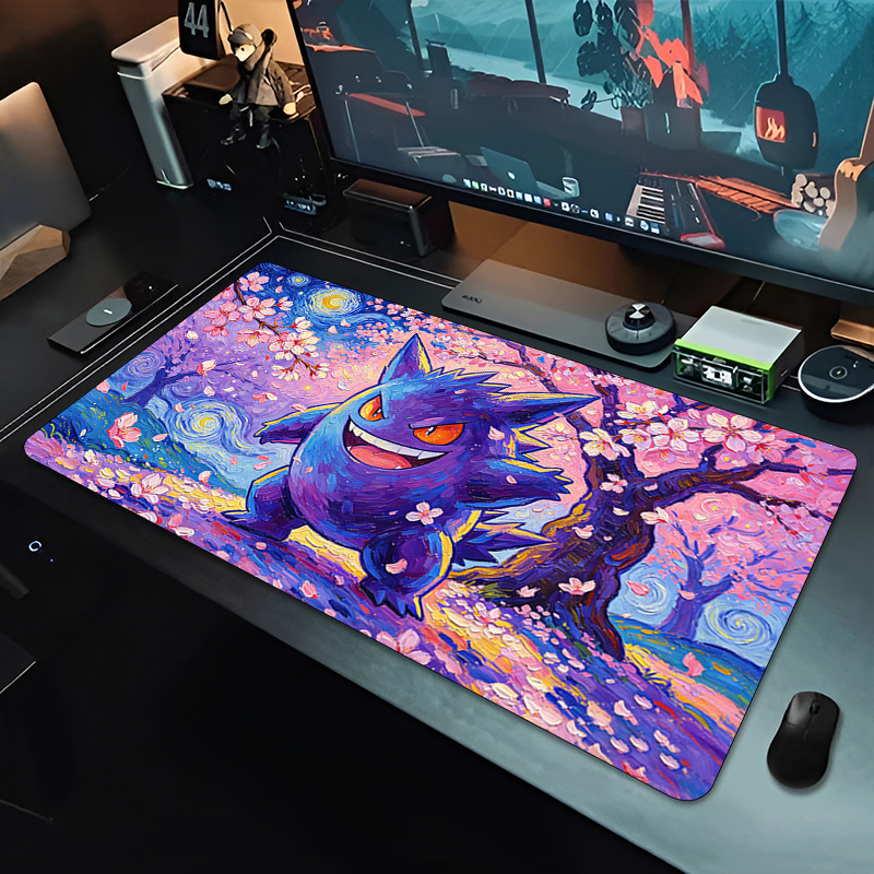 Mouse Pad sakura Gengar Gaming - مراجعة Tech Accessories Desk وسعره