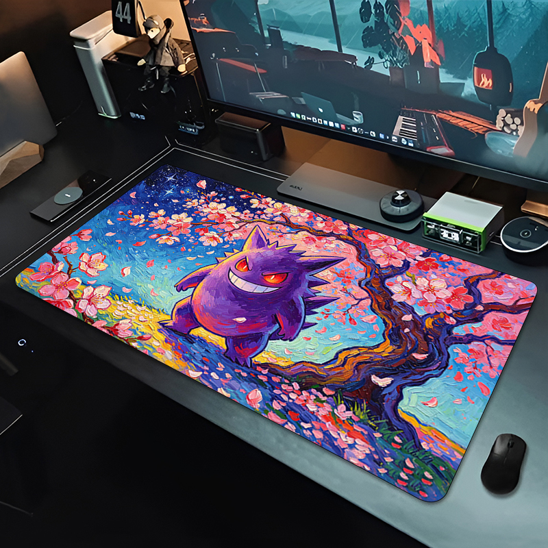 Mouse Pad sakura Gengar Gaming - مراجعة Tech Accessories Desk وسعره
