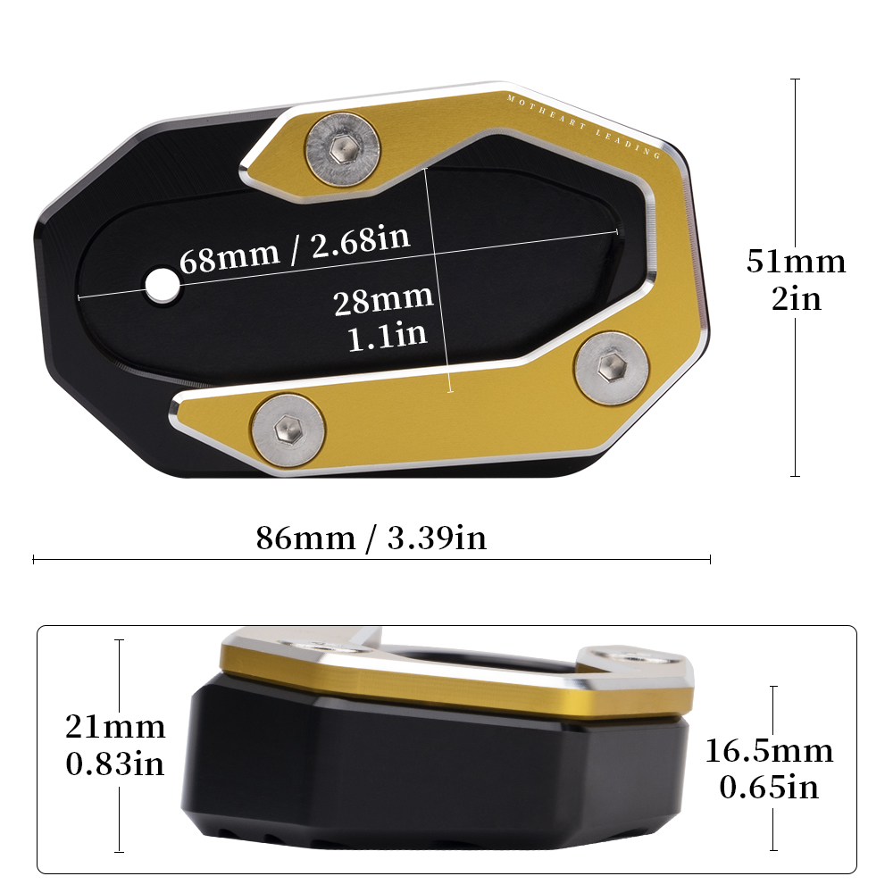 Motorcycle Kickstand Foot Plat - مراجعة Tech Accessories Stand وسعره