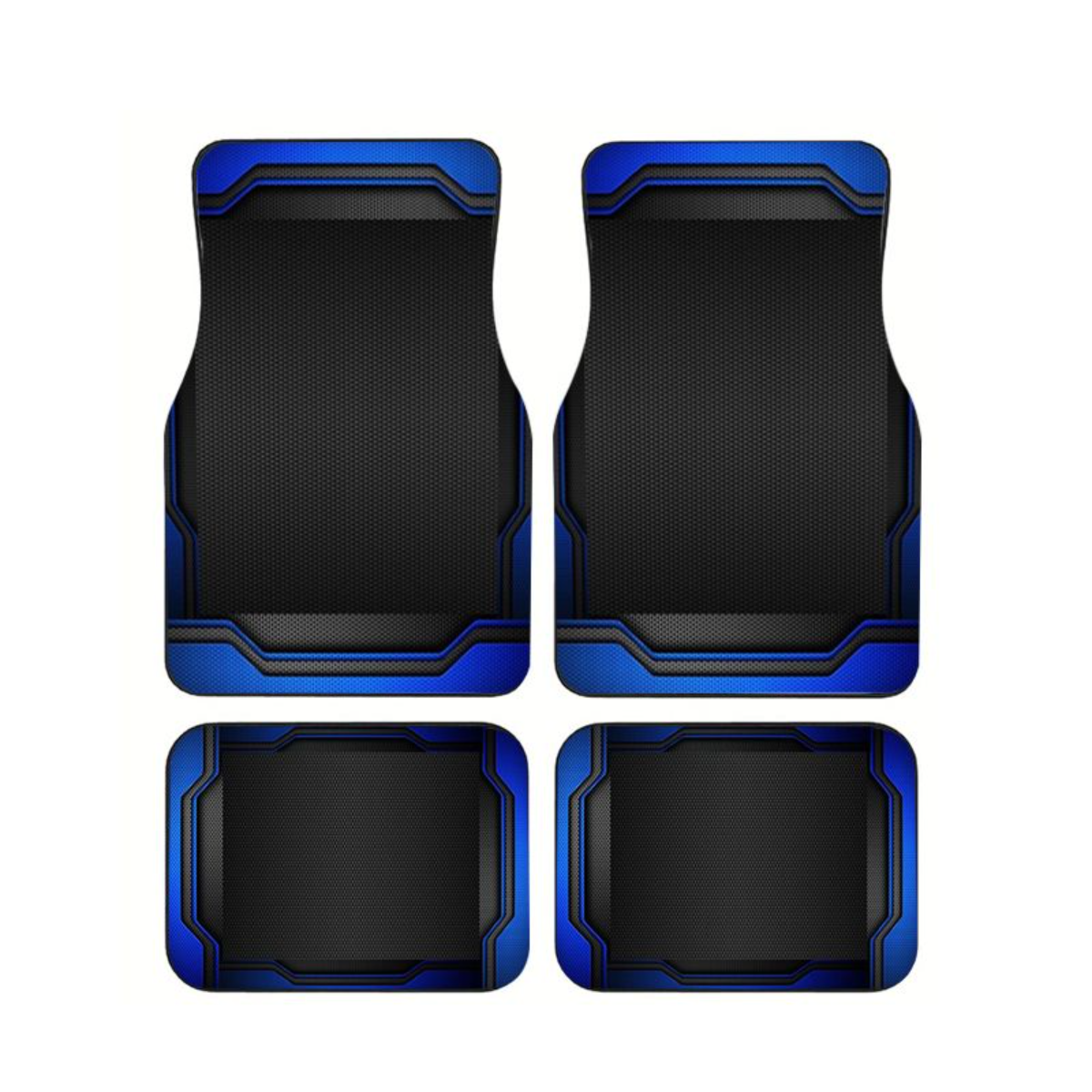 4pcs Blue Black Tech Geometric - مراجعة Universal Tech Accessories وسعره