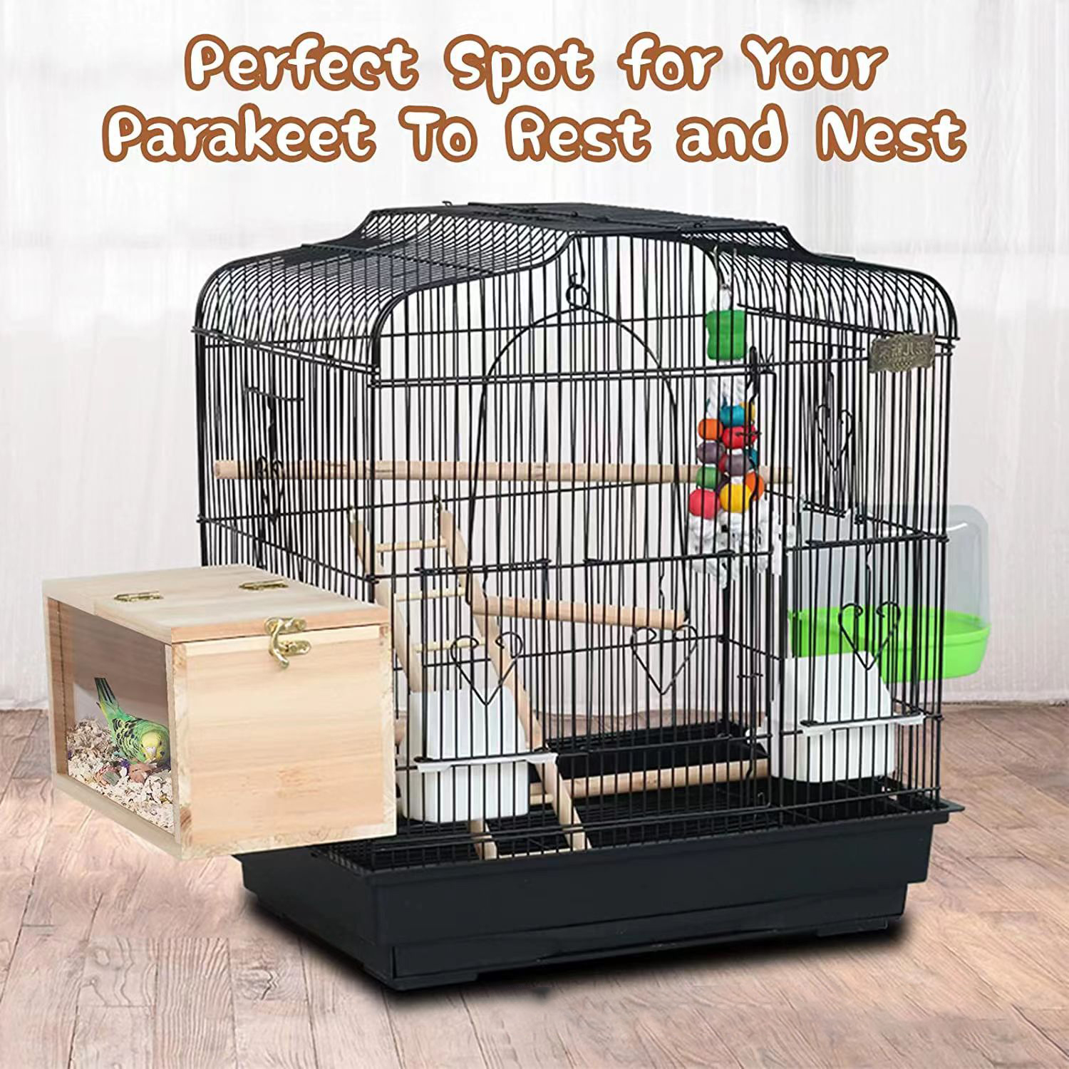 Transparent Wooden Bird House  - مراجعة Tech House Accessories وسعره