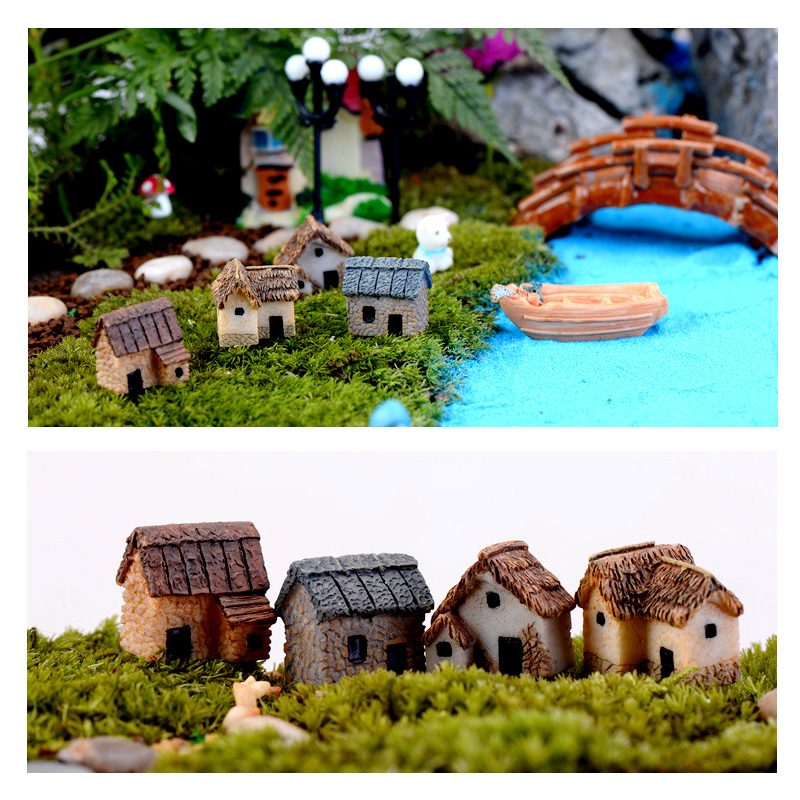 10Pcs Mini Small House Figurin - مراجعة Tech House Accessories وسعره