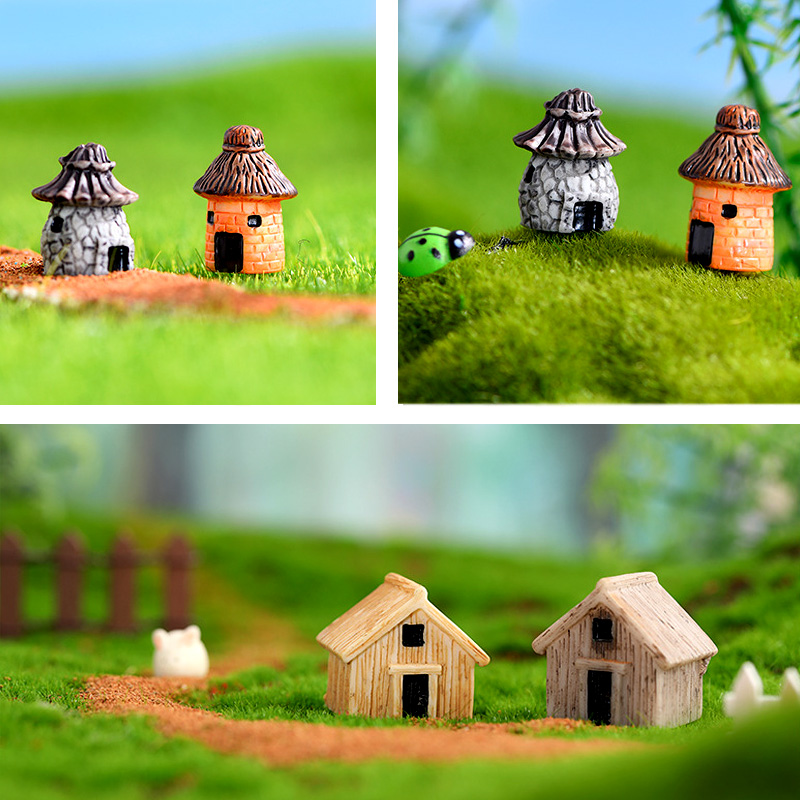 10Pcs Mini Small House Figurin - مراجعة Tech House Accessories وسعره