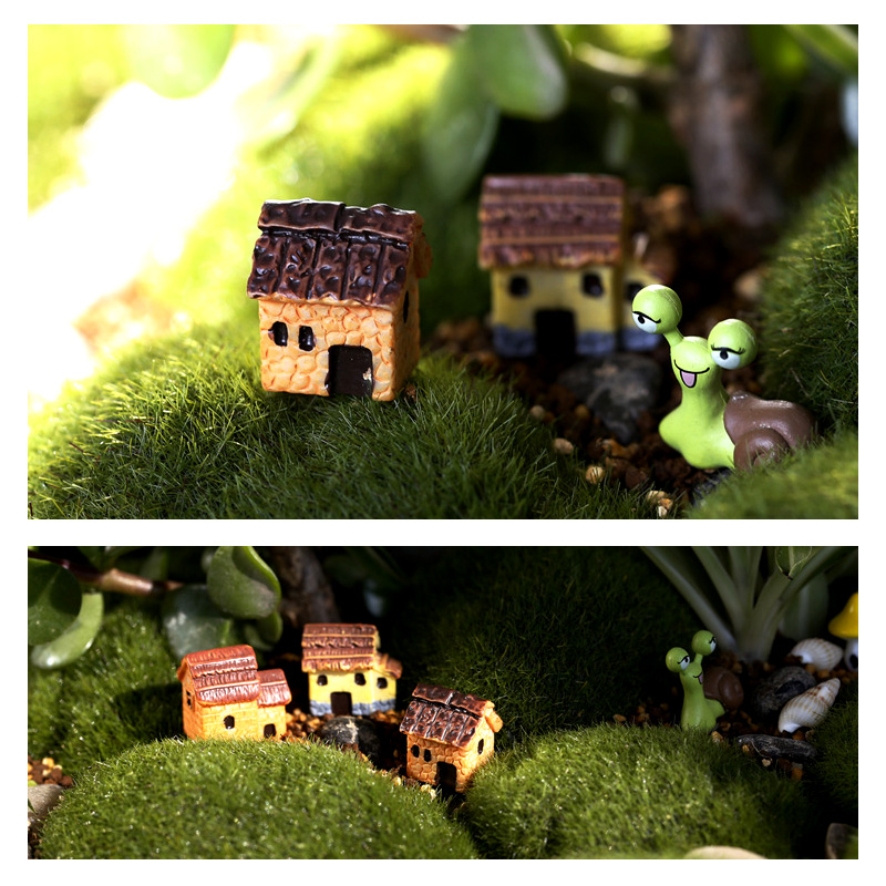 10Pcs Mini Small House Figurin - مراجعة Tech House Accessories وسعره