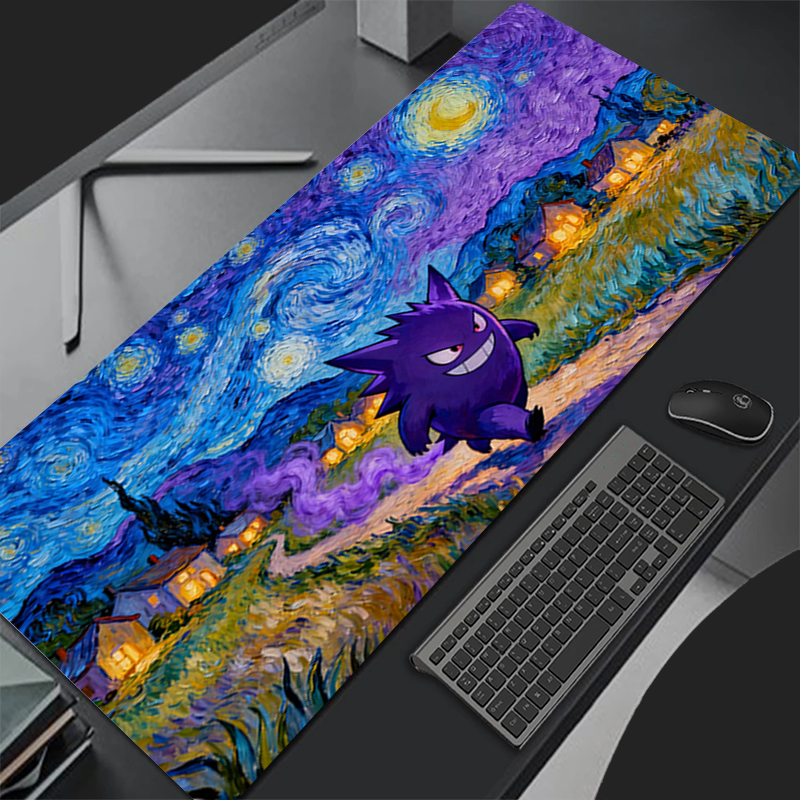 Anime Gengar Pokemon Pikachu C - مراجعة Tech Accessories Desk وسعره