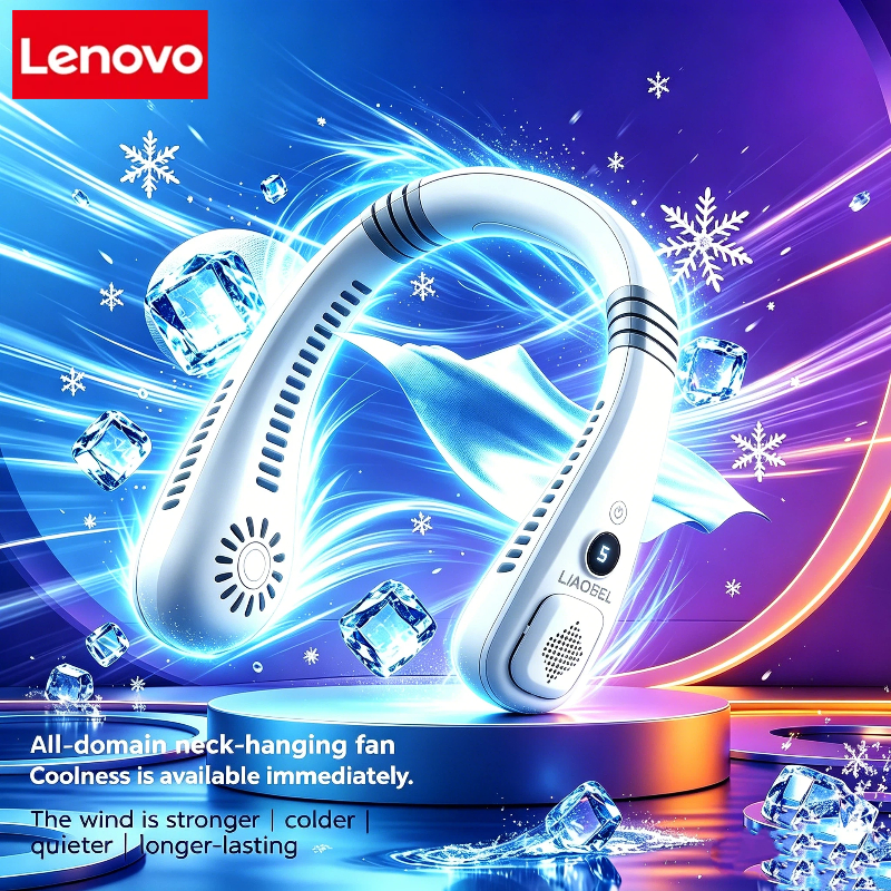 Lenovo Neck Bladeless Fan Mini - مراجعة Usb Fan Silent وسعره