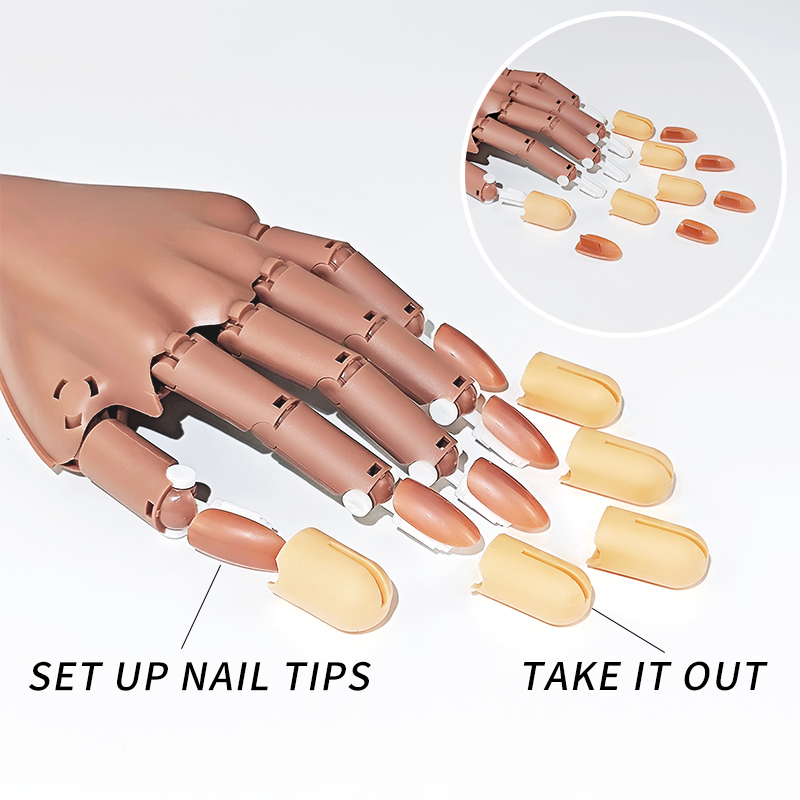 Nail Fake Practice Hand Movabl - مراجعة Tech Accessories Stand وسعره