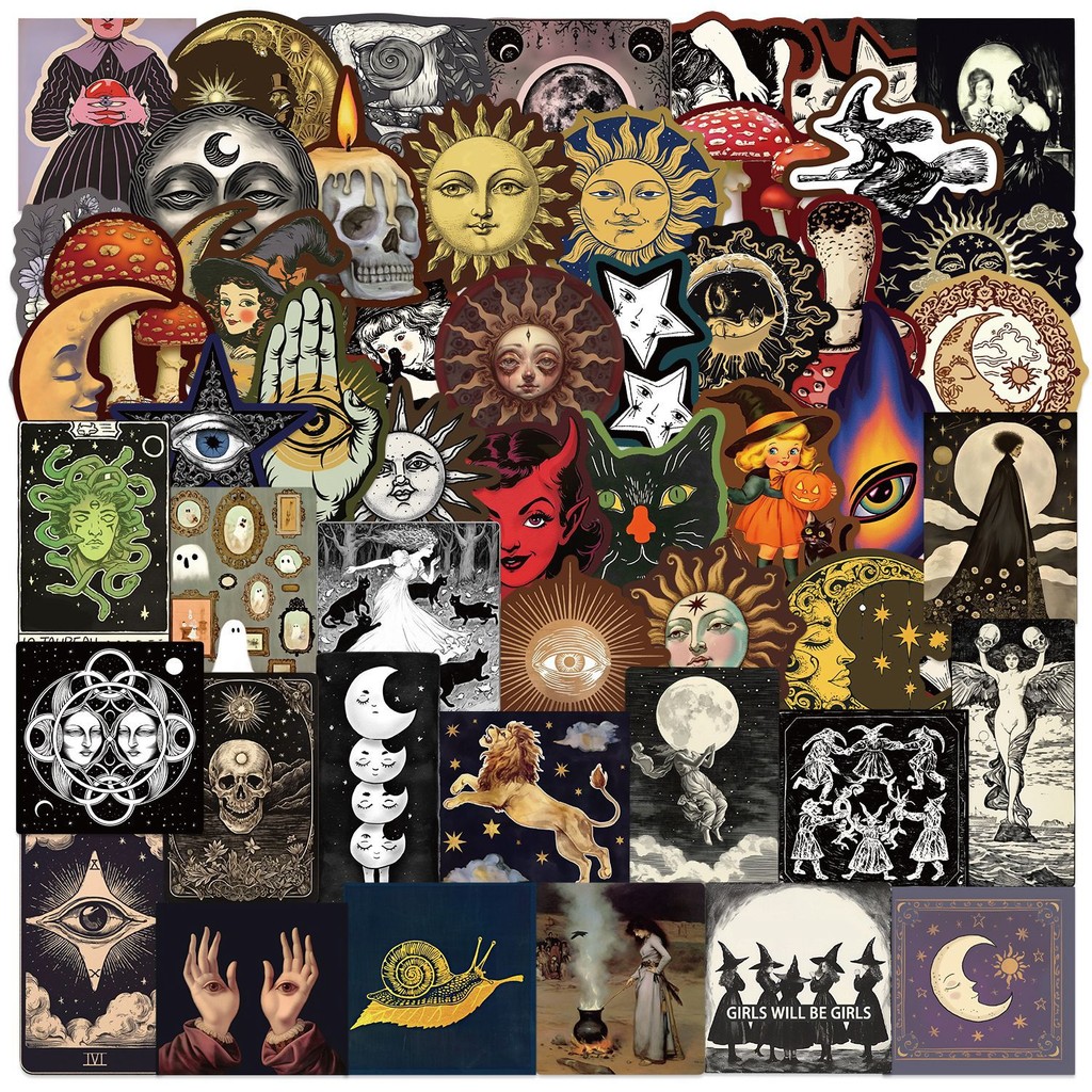 ​50PCS Celestial Eye Stickers  - مراجعة Tech Gear Accessories وسعره