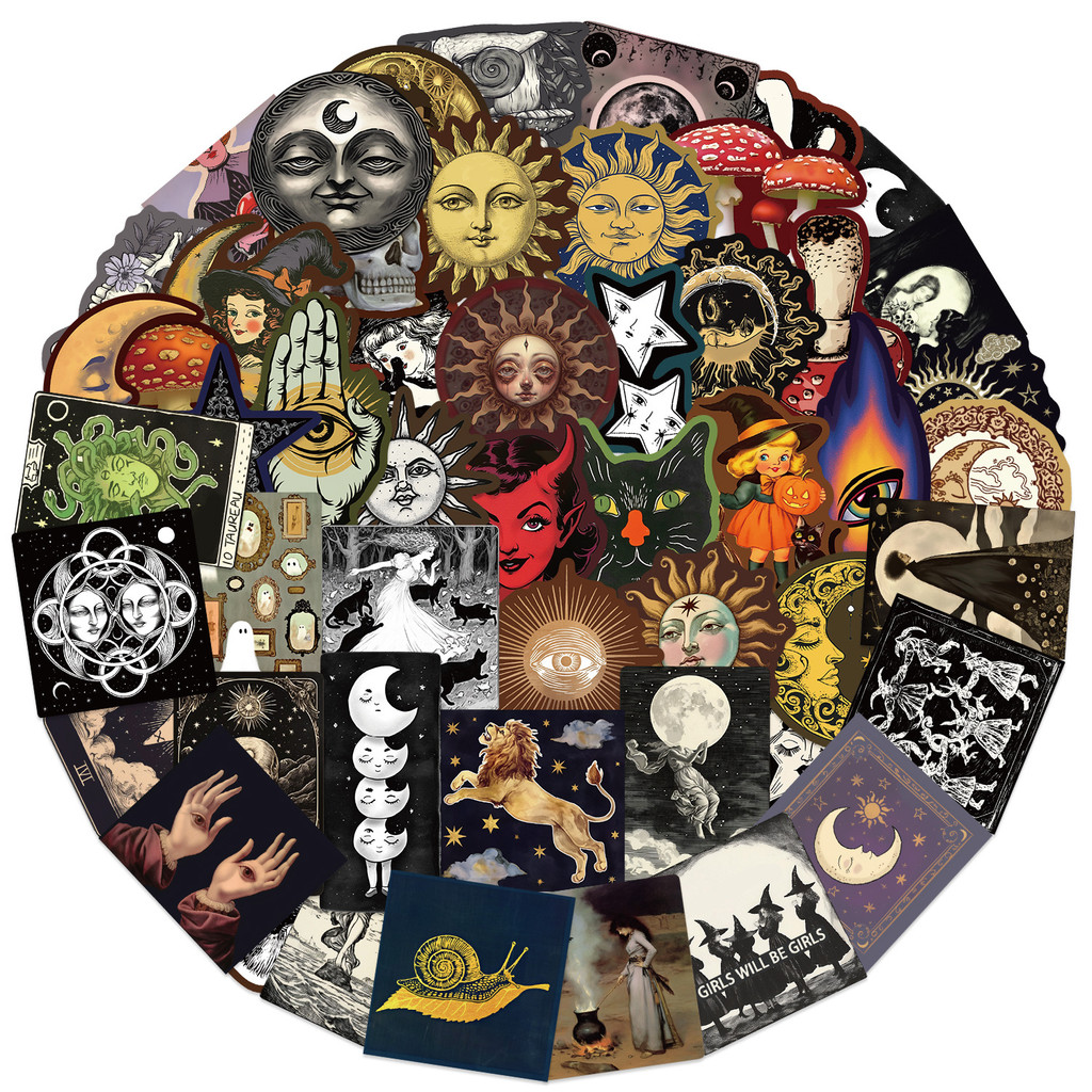 ​50PCS Celestial Eye Stickers  - مراجعة Tech Gear Accessories وسعره