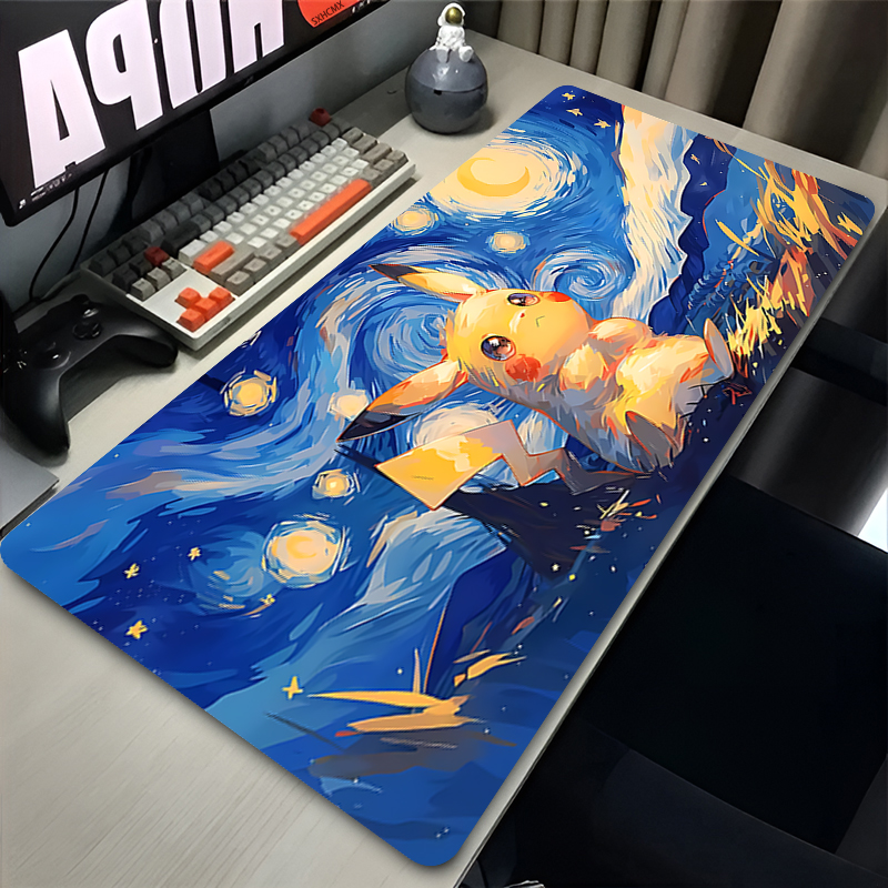 Mouse Pad P-pokemon Pikachu Co - مراجعة Tech Accessories Desk وسعره