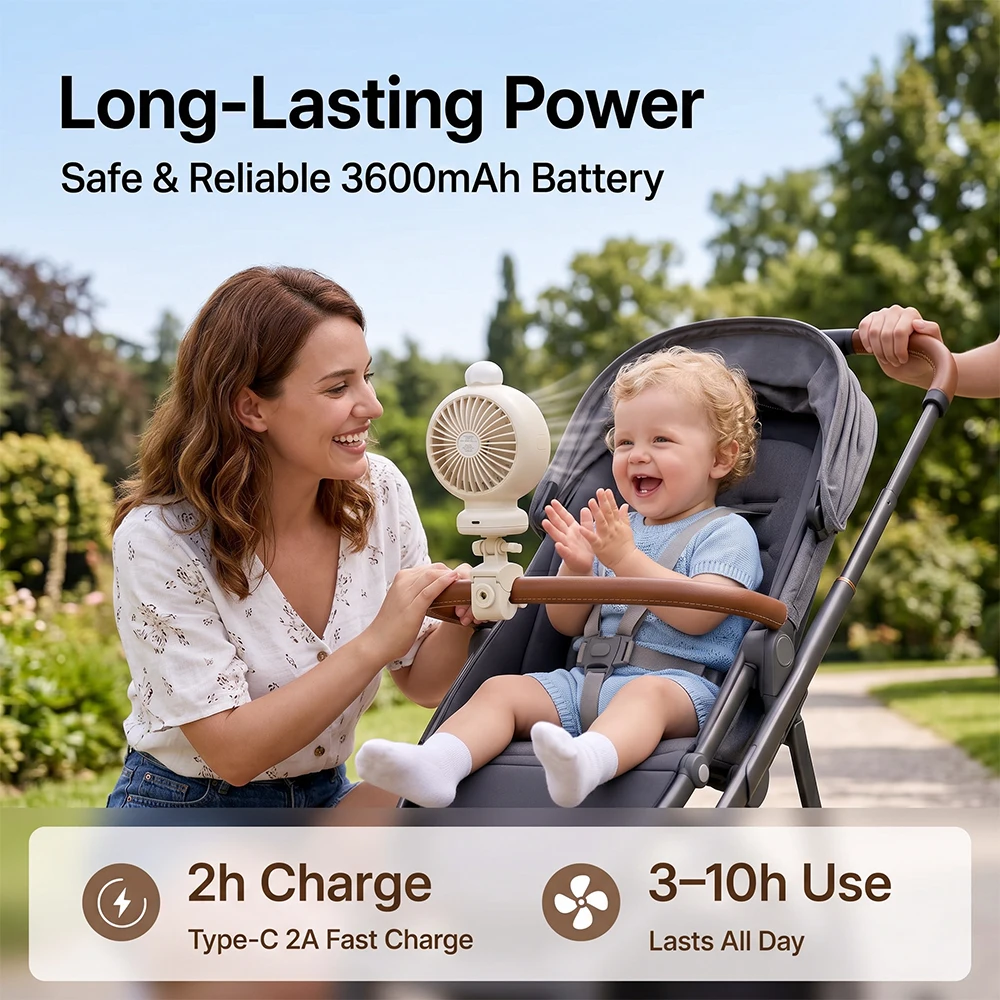2026 New Portable Stroller Fan - مراجعة Usb Fan Silent وسعره