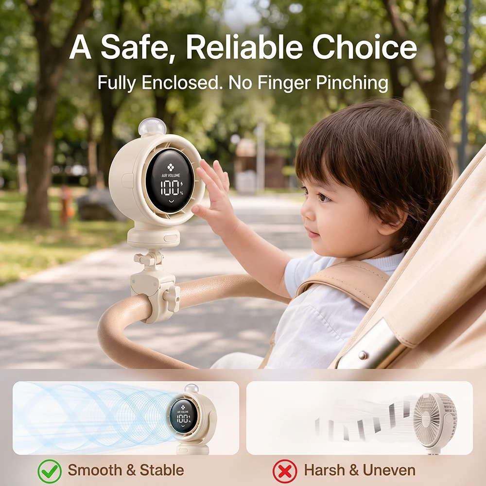 2026 New Portable Stroller Fan - مراجعة Usb Fan Silent وسعره
